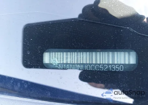 2012 Nissan Xterra X z USA, uszkodzony, nr VIN 5N1AN0NU0CC521350